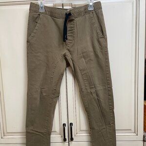 Urban Heritage Men’s Everyday Jogger Pants Khaki Size M Elastic Waist
